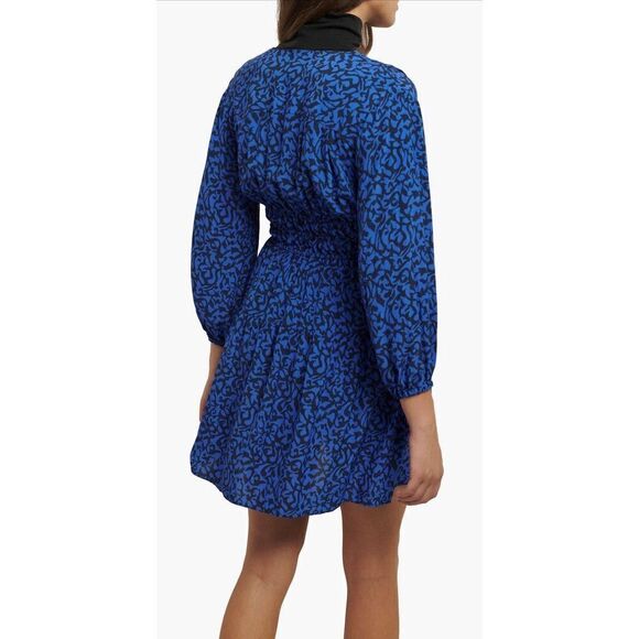 Derek Lam 10 Crosby Emma Long Sleeved Dress in Cobalt Blue NWT Size 6 - Picture 2 of 9